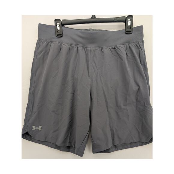 NWT Under Armour Men's UA Speedpocket 9'' Shorts in Castlerock size Large - Picture 1 of 5